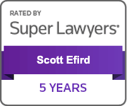 Super Lawyers 5 years Scott Efird